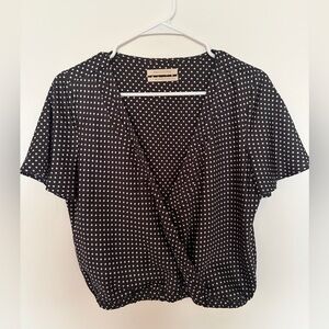 Urban Outfitters Black and White Dot Blouse